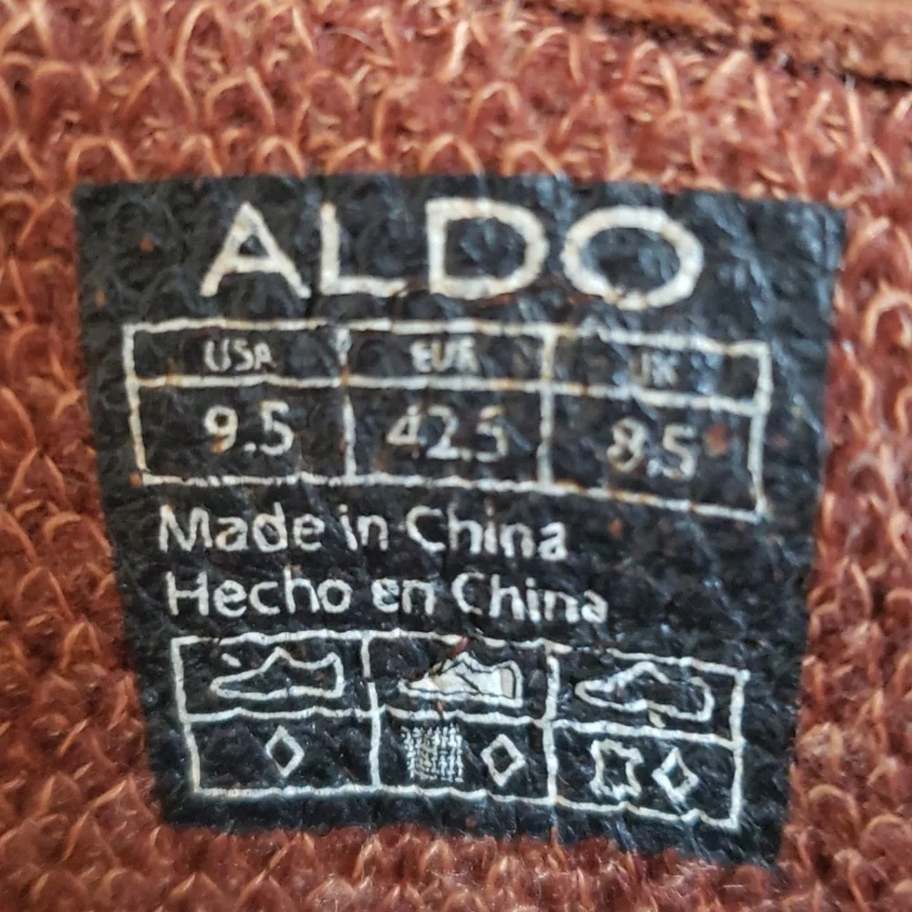 Aldo Mens Nerrawia Casual Shoes Brown Cognac Lace Up Round Toe 9.5 EUR 42.5 - Picture 16 of 16